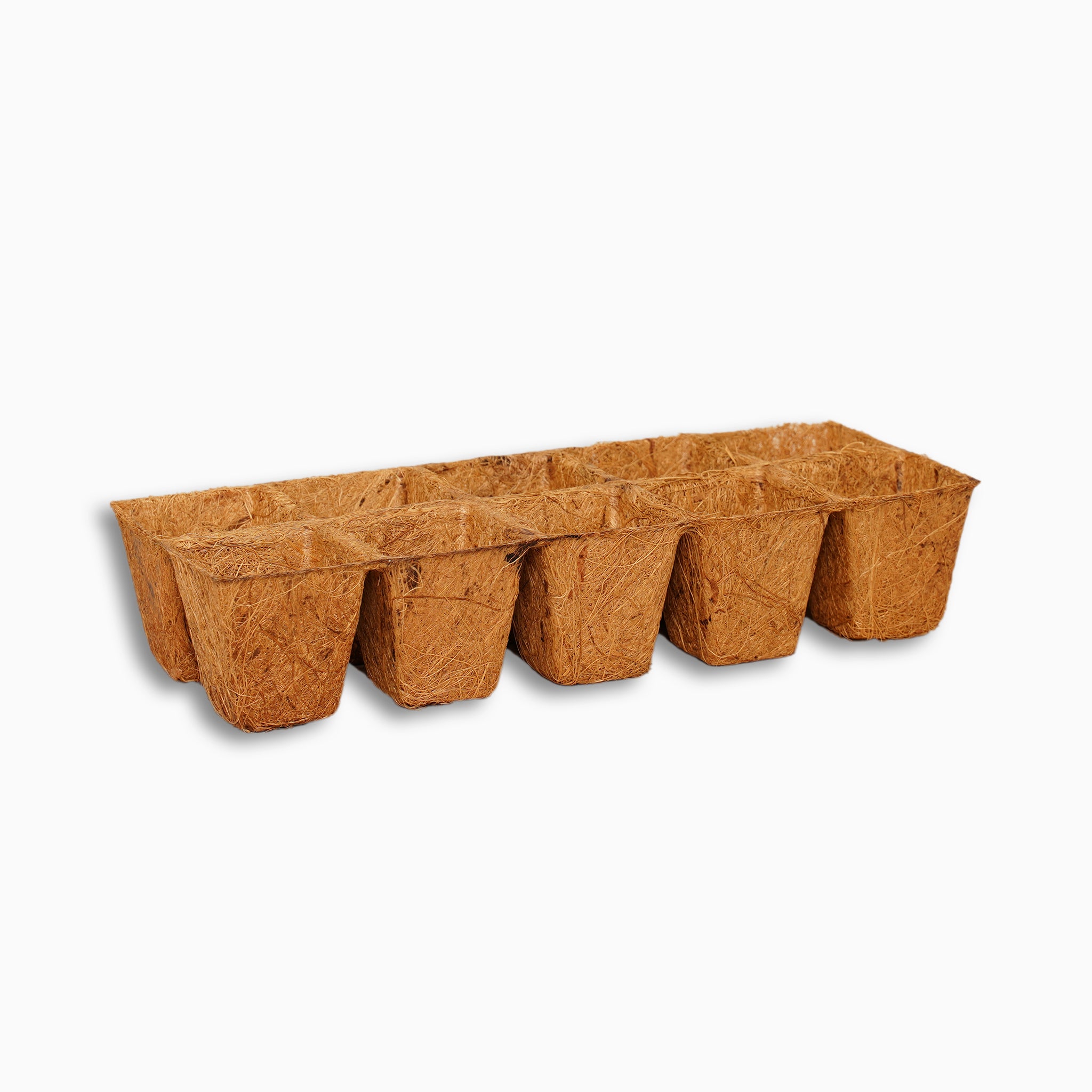 Square Coir Pot Tray Pack