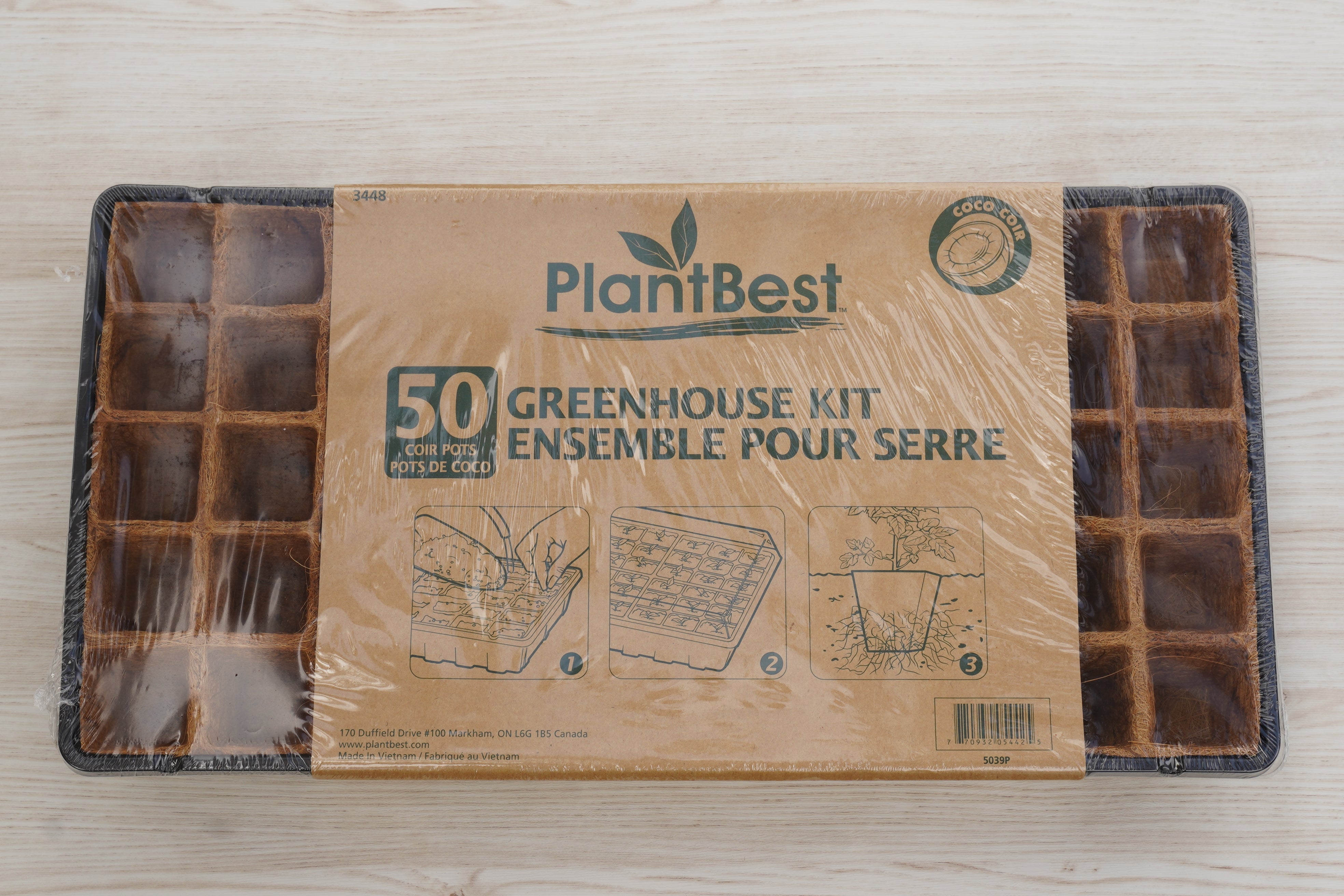 50 Pot Coconut Coir Pot Greenhouse Kit