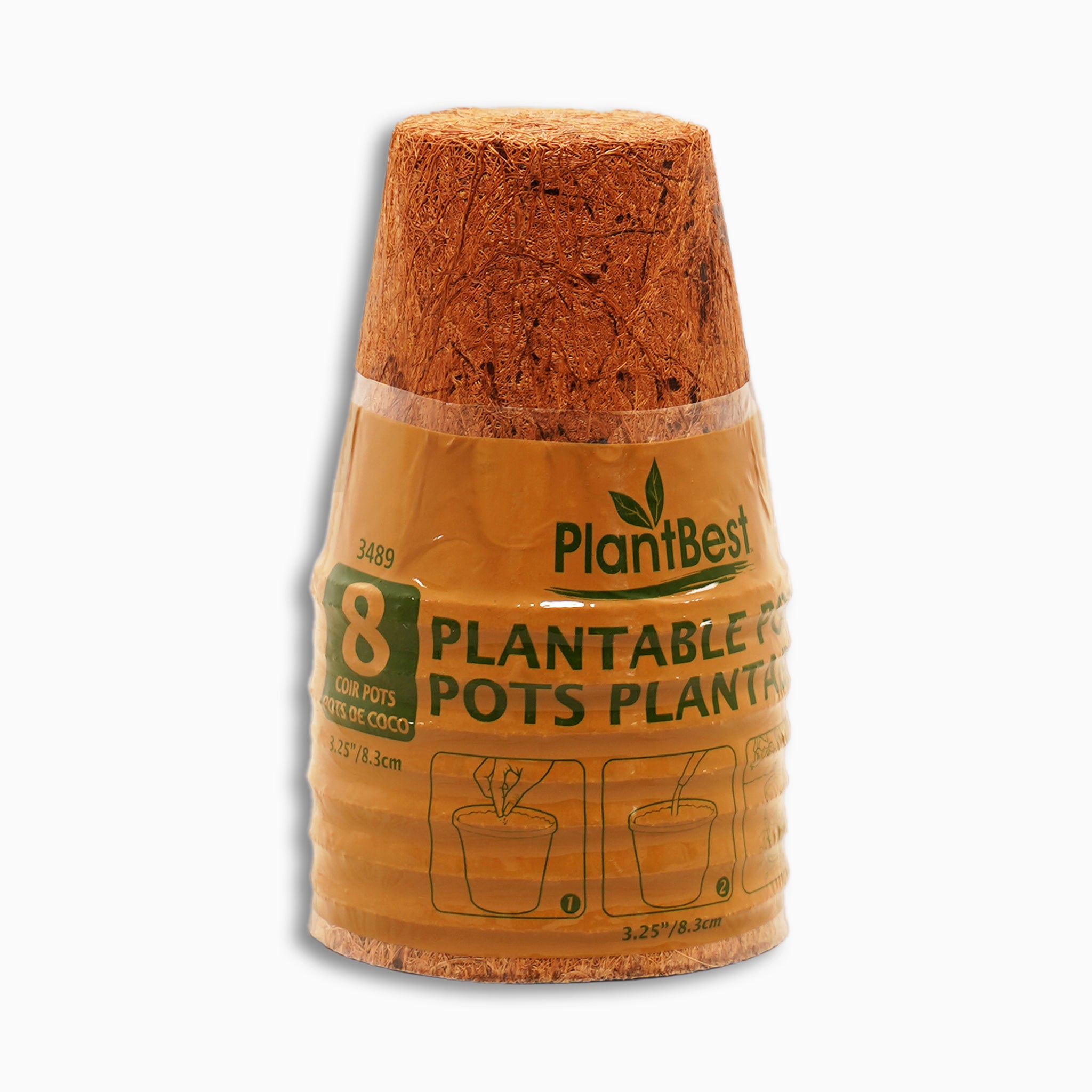 Round Coconut Coir Pot – Retail Multipack
