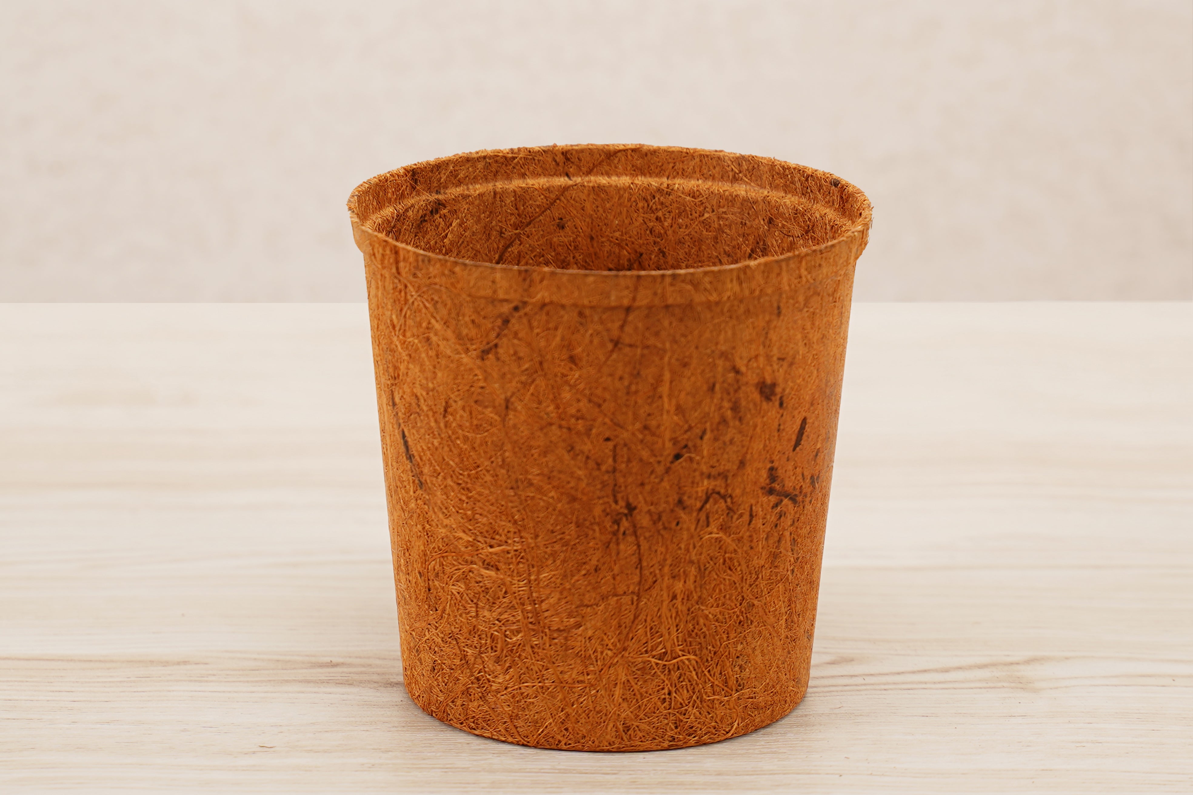 4” Tall Round Coir Pot