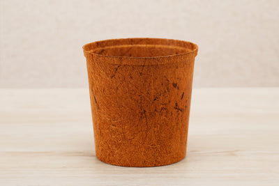 4” Tall Round Coir Pot