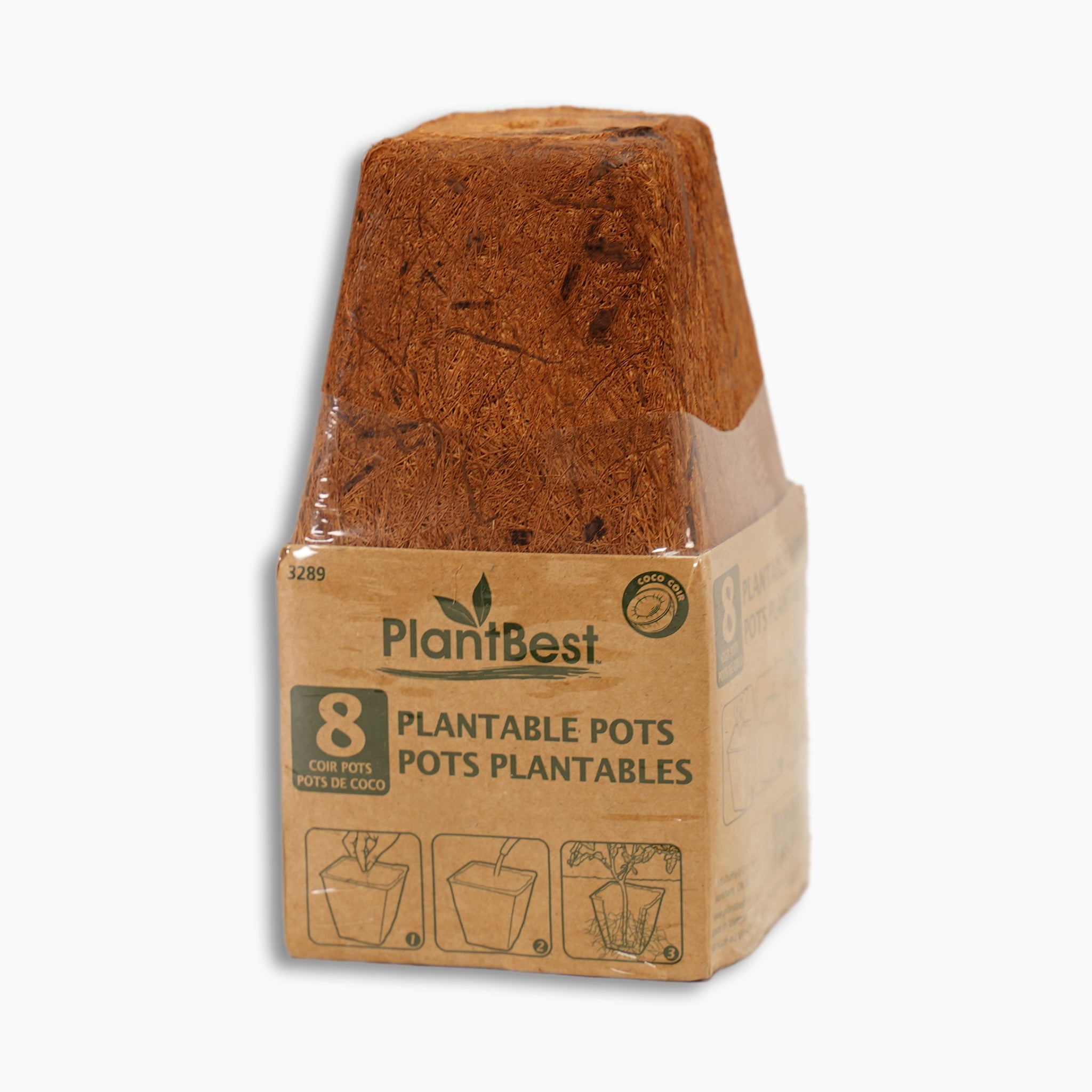 Square Coconut Coir Pot – Retail Multipack
