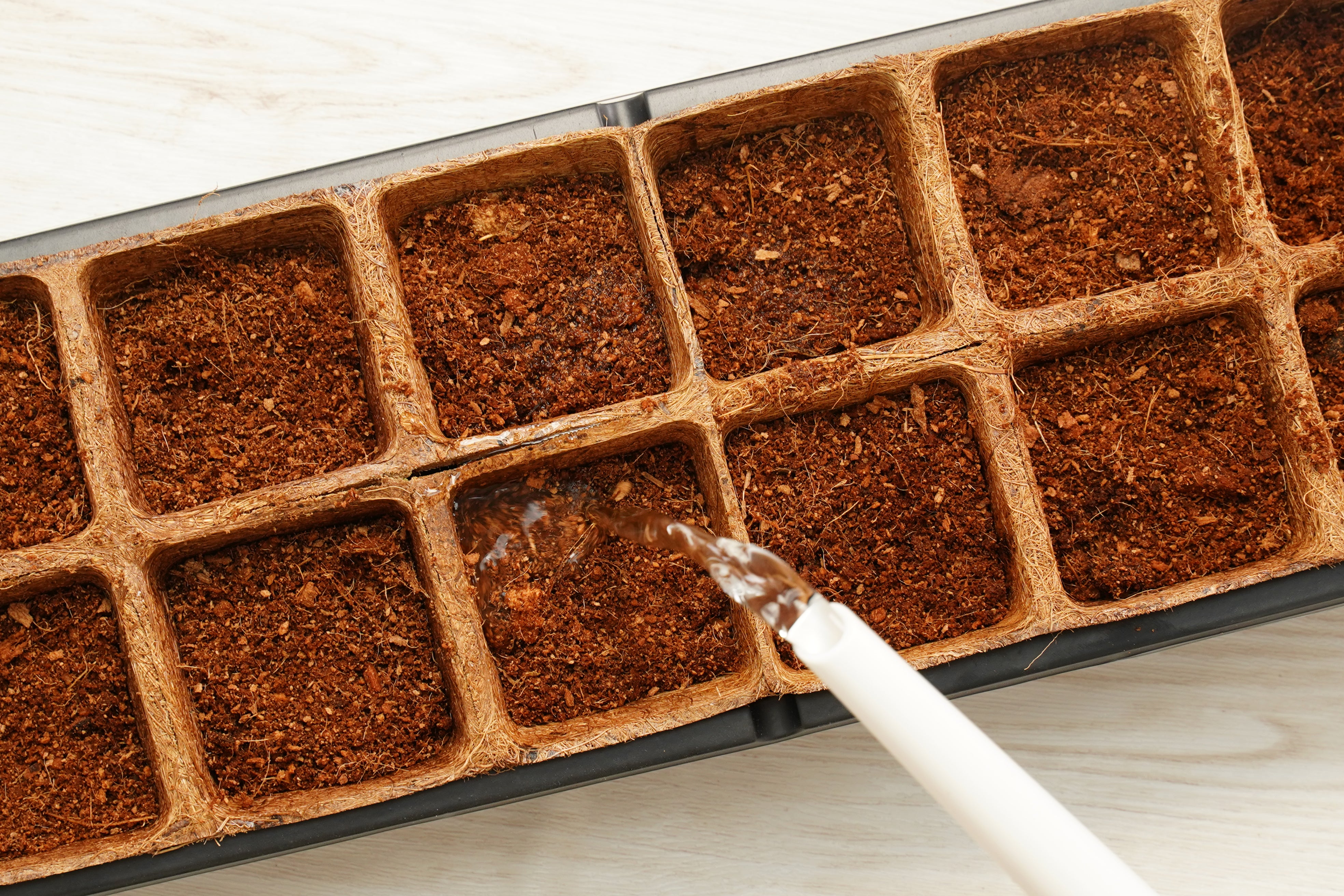 Coconut Coir Pot Greenhouse Kit
