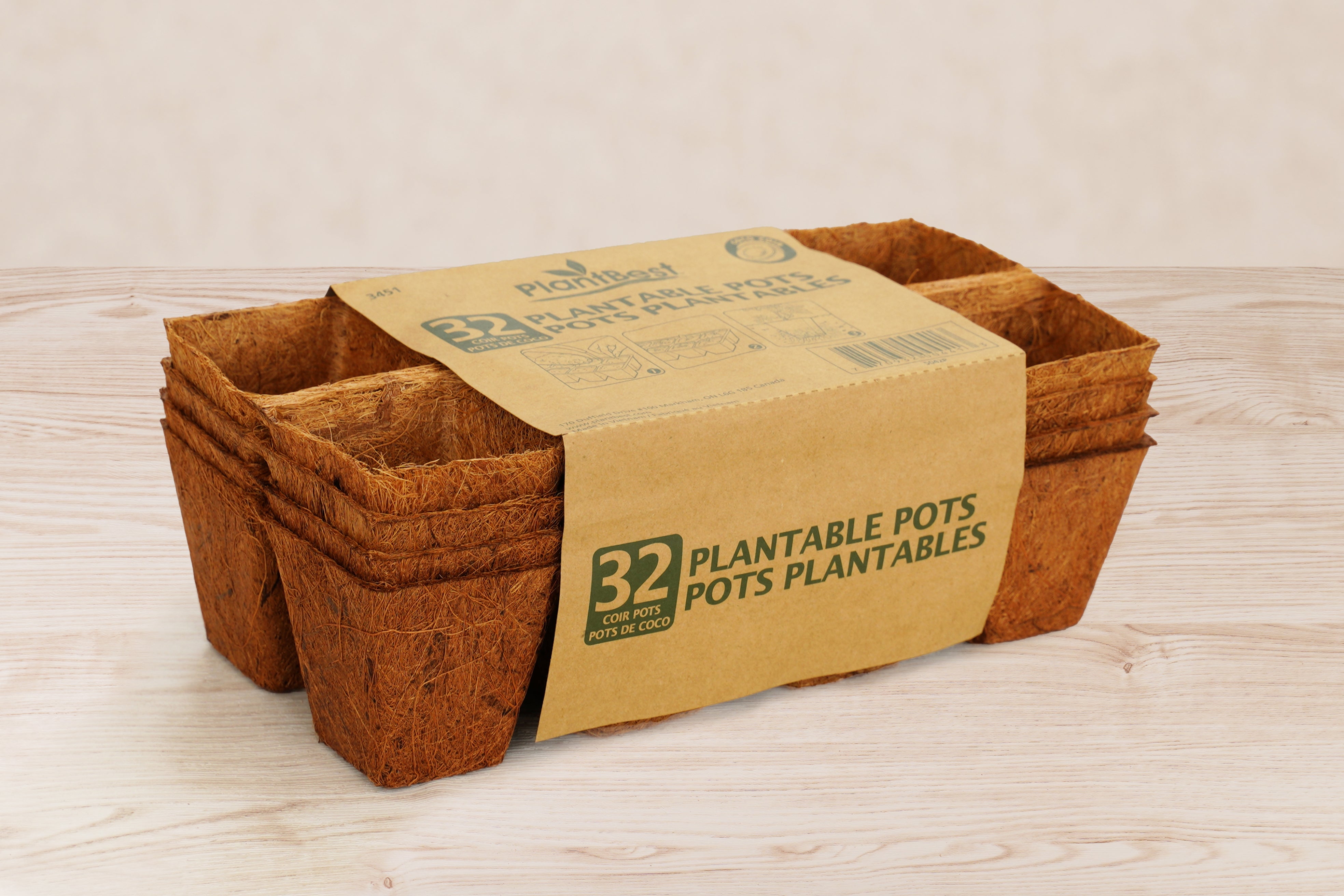 32 Pot Coconut Coir Pot Refill (2.5")