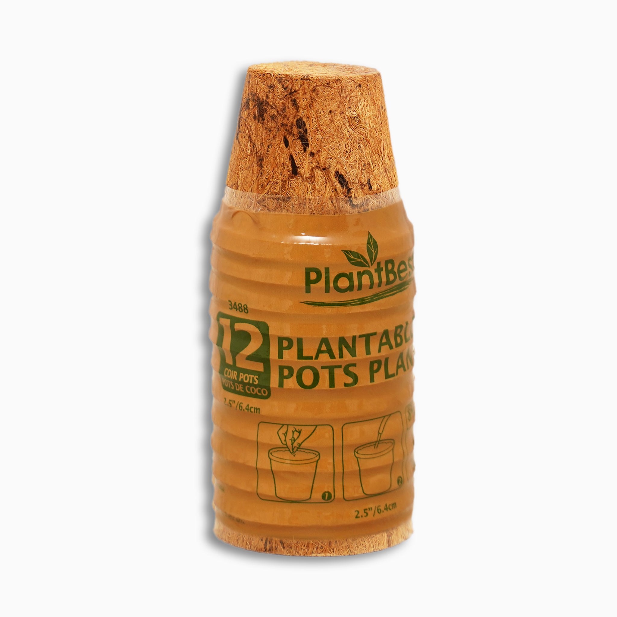 Round Coconut Coir Pot – Retail Multipack
