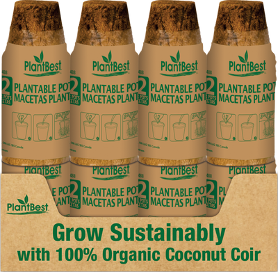 2.50" Round Coconut Coir Pot - 12 Pack