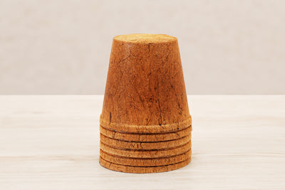 4.5" Round Coconut Coir Pot – 6 Pack